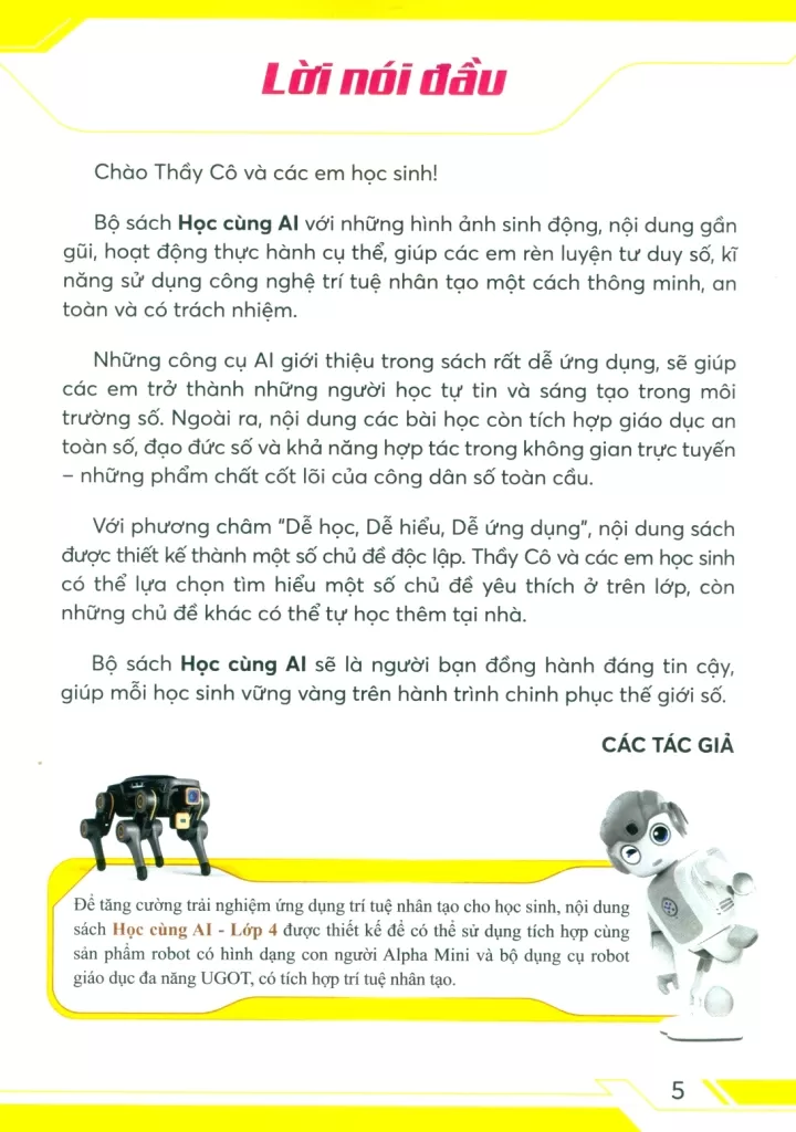 HỌC CÙNG AI LỚP 4